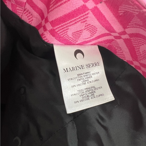 Marine Serre jacquard pink mini skirt - Picture 4 of 7